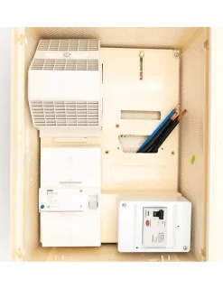 Carré Rouge Tableau Électrique Pré-Équipé-Coffret Complet 10 Mètres 18/36 Kw "aerien"