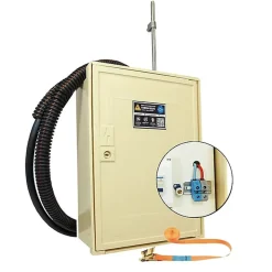 Tecko Coffret de chantier monophasé 12 kW - pack complet raccordement aérien 15 mètres conforme ENEDIS avec bornier IP2X