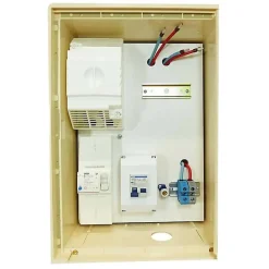 Carré Rouge Tableau Électrique Pré-Équipé-Coffret de chantier monophasé avec arrêt d'urgence