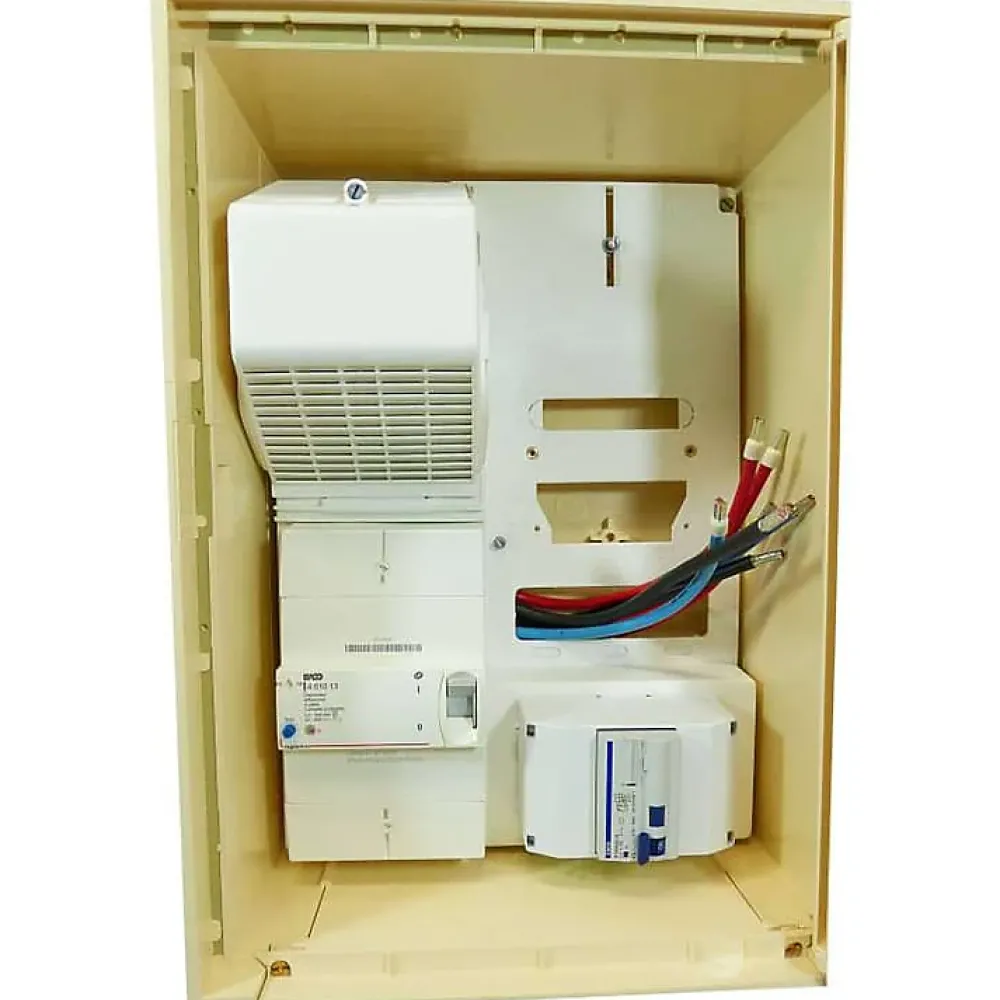 Tecko Coffret de chantier triphasé 6/18 kW - pack complet raccordement AIR 15m avec prises 32A 16A conforme ENEDIS