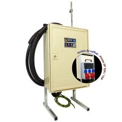 Tecko Coffret de chantier triphasé 6/18 kW - pack complet raccordement AIR 15m avec prises 32A 16A conforme ENEDIS