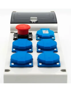 Carré Rouge Tableau Électrique Pré-Équipé-Coffret De Distribution Sur Prises 230v Avec Sortie Usb