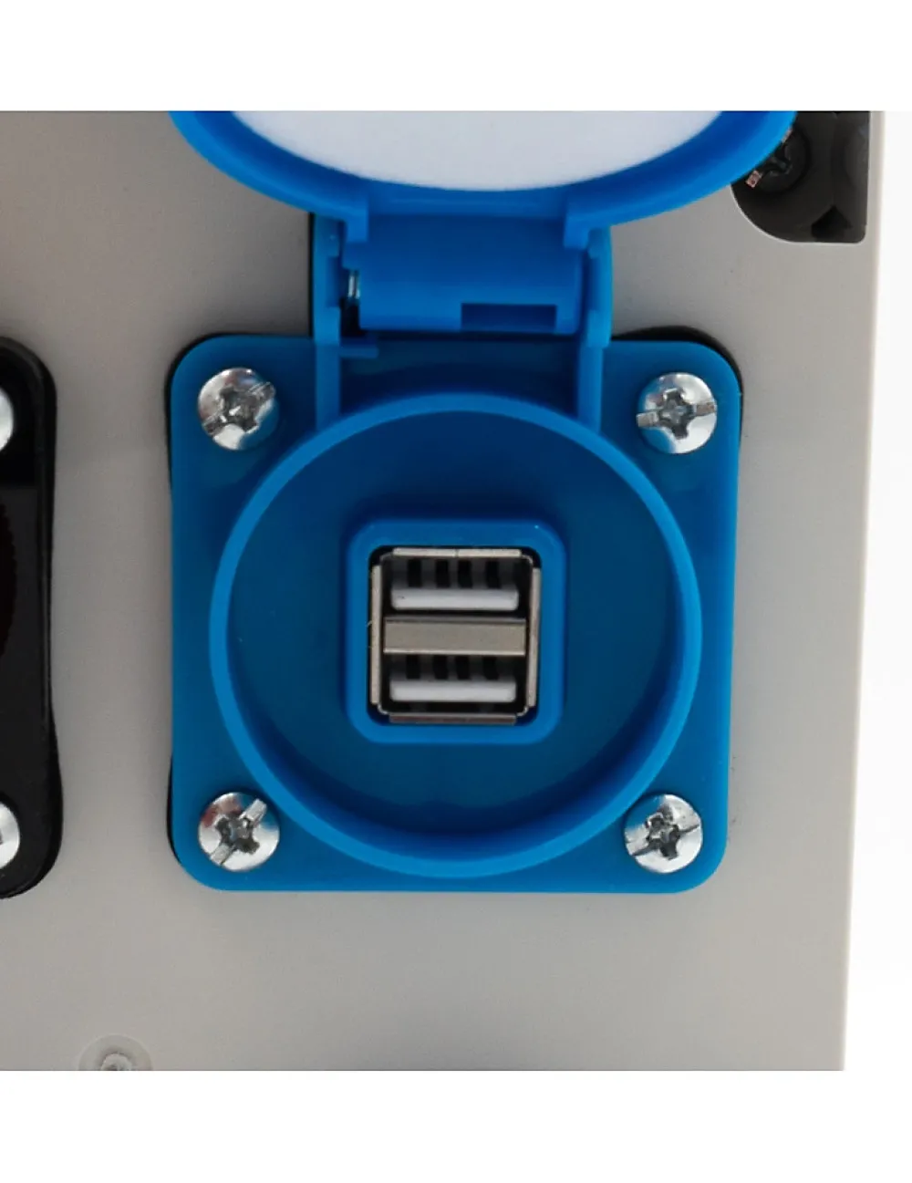Carré Rouge Tableau Électrique Pré-Équipé-Coffret De Distribution Sur Prises 230v Avec Sortie Usb
