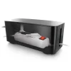 Lifebox Coffret de rangement câbles et multiprises taille moyenne noir