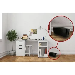 Lifebox Coffret de rangement câbles et multiprises taille moyenne noir