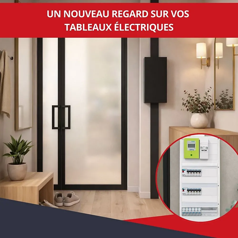 Atole Coffret d'habillage 13 modules en acier noir pour tableaux éléctriques - H 790 x L 340 x P 140 mm - Réf. RCH300NR