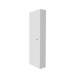 Atole Coffret d'habillage 13 modules en acier blanc avec serrure à clef - H 1170 x L 340 x P 140 mm - Réf. RCH600GSS