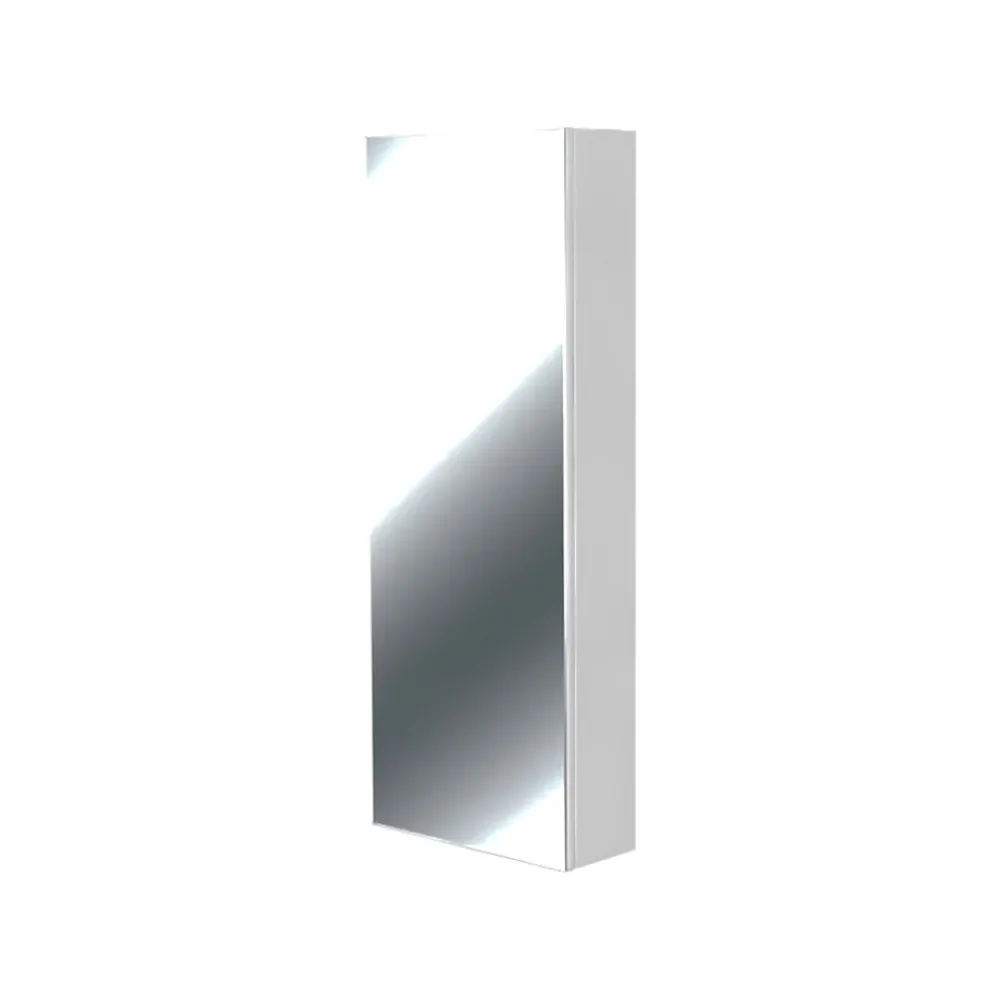 Atole Coffret d'habillage 13 modules en acier blanc avec porte miroir - H 79 x L 34 x P 14,5 cm - Réf. RCH300MIR