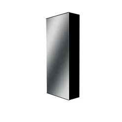 Atole Porte Et Cache Tableau Électrique-Coffret d'habillage 13 modules en acier noir avec porte miroir - H 79 x L 34 x P 14,5 cm - Réf. RCH300MIRNR