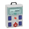 Schneider Electric Coffret électrique de chantier pré-équipé et pré-câblé 4 prises 16A + 1 prise 3 pôles + terre 16A Kaedra