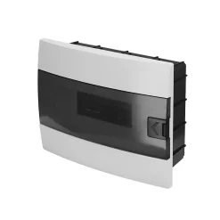 Horoz Electric Coffret électrique encastré 12 modules Tableau électrique nu blanc fumé, 285 x 223 x 110 mm, HOROZ