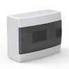 Horoz Electric Coffret électrique en saillie 8 modules Tableau électrique nu blanc fumé, 215,5 x 173,5 x 104,5 mm, HOROZ