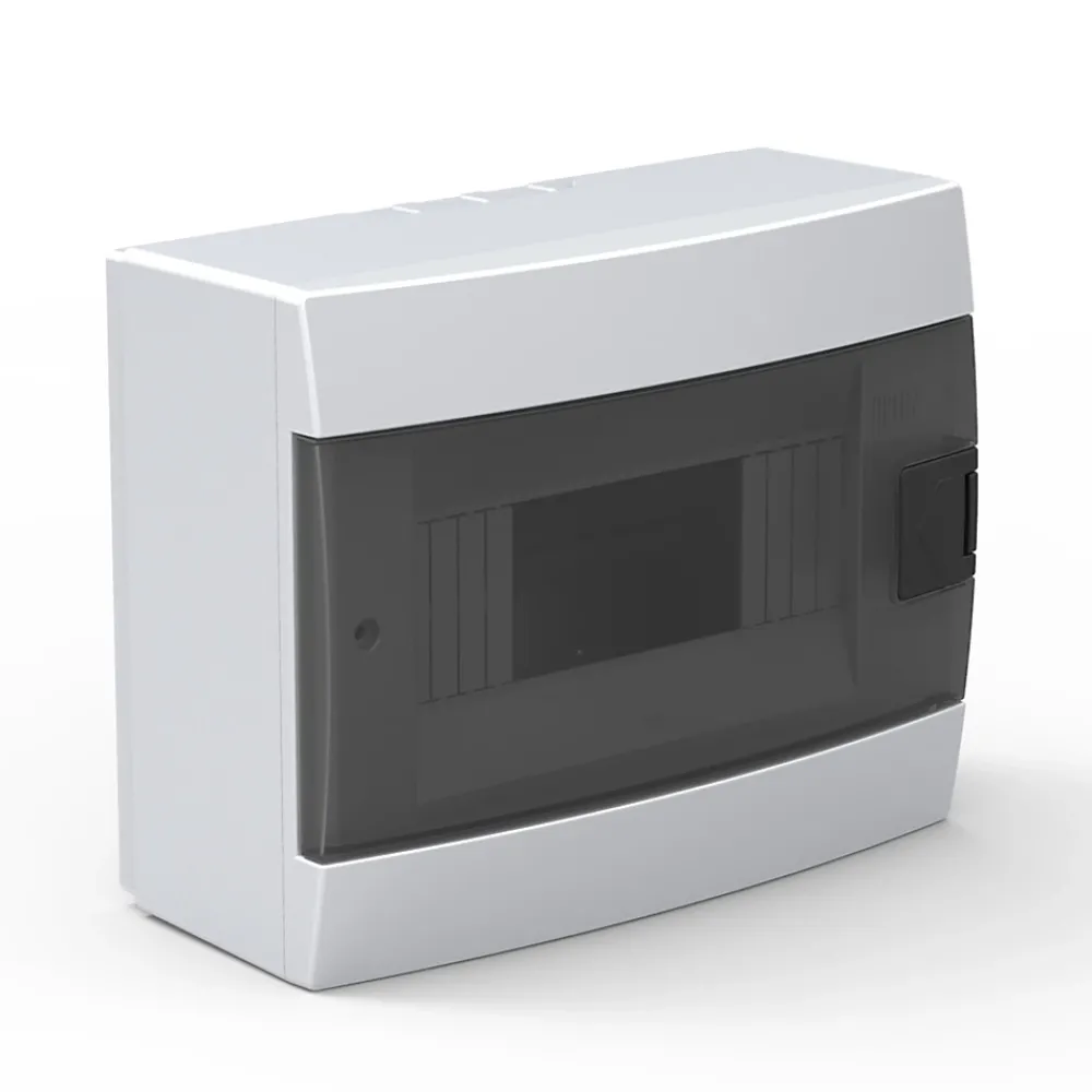 Horoz Electric Coffret électrique en saillie 8 modules Tableau électrique nu blanc fumé, 215,5 x 173,5 x 104,5 mm, HOROZ