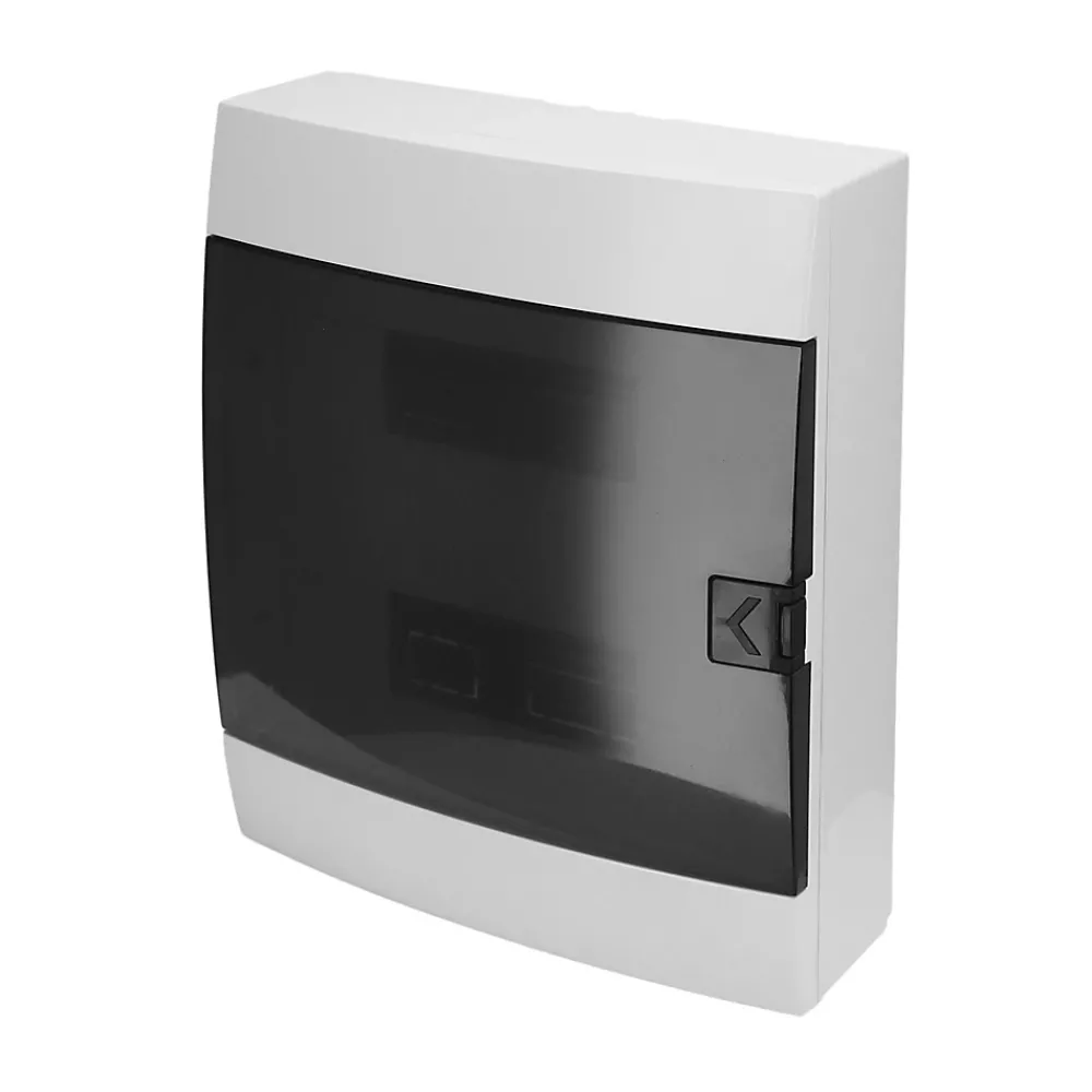 Horoz Electric Coffret électrique en saillie 24 modules Tableau électrique nu blanc fumé, 286 x 340,5 x 112,5 mm, HOROZ