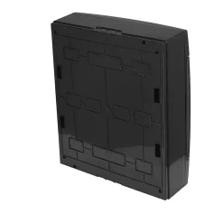 Horoz Electric Coffret électrique en saillie 24 modules Tableau électrique nu noir fumé, 286 x 340,5 x 112,5 mm, HOROZ