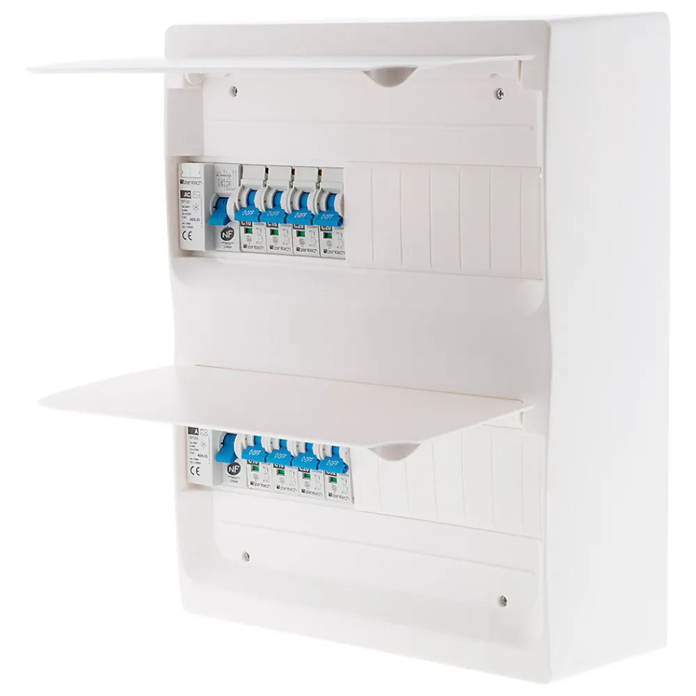 Zenitech Tableau Électrique Pré-Équipé-Coffret électrique 26 modules T1/T2 8 disj