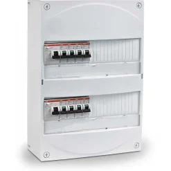 ABB Coffret électrique 2 rangées 26 modules + disjoncteurs