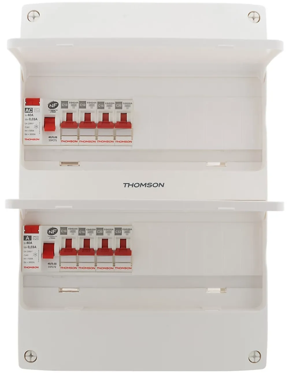 Coffret électrique 2 rangées 26 modules T1/T2 Thomson