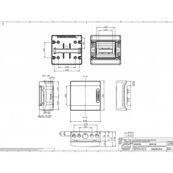 Ide Tableau Électrique Nu-Coffret électrique étanche Pour L'extérieur Ip65 - 8 Modules - Hxlxp 231x238x118mm Ecology