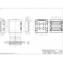 Ide Tableau Électrique Nu-Coffret électrique étanche Pour L'extérieur Ip65 - 2 Rangées De 18 Modules - Hxlxp 436x418x148mm Ecology