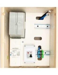 Carré Rouge Tableau Électrique Pré-Équipé-Coffret Mono 12 Kw Avec Bornier Ip2x