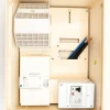 Carré Rouge Tableau Électrique Pré-Équipé-Coffret Triphasé 6 Prises Avec Interrupteur Différentiel