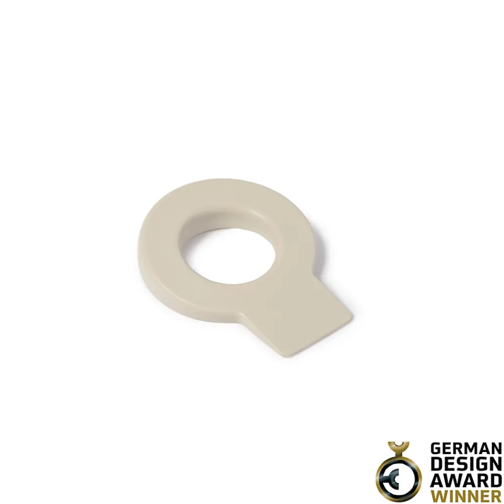 Coin de porte lock Rei sable ⌀8,2x H.1,5 cm