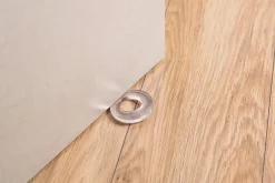 Arrêt De Porte-Coin de porte lock Rei transparent ⌀8,2x H.1,5 cm
