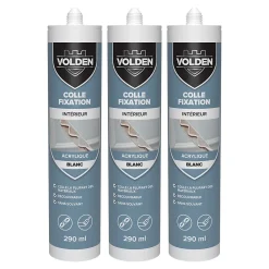 Volden Colle-Colle acrylique multi-usage 290 ml blanc, 3 pièces