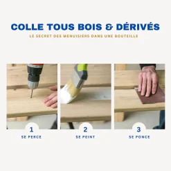 Cyanolit Colle à bois 290g collage renforcé