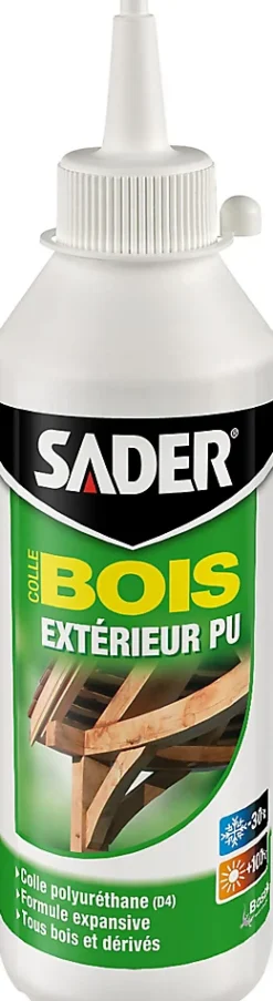 Sader Colle-Colle Bois Extérieur PU Polyuréthane 250g