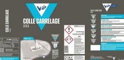 VPI Colle carrelage murs et sols grise 5 kg
