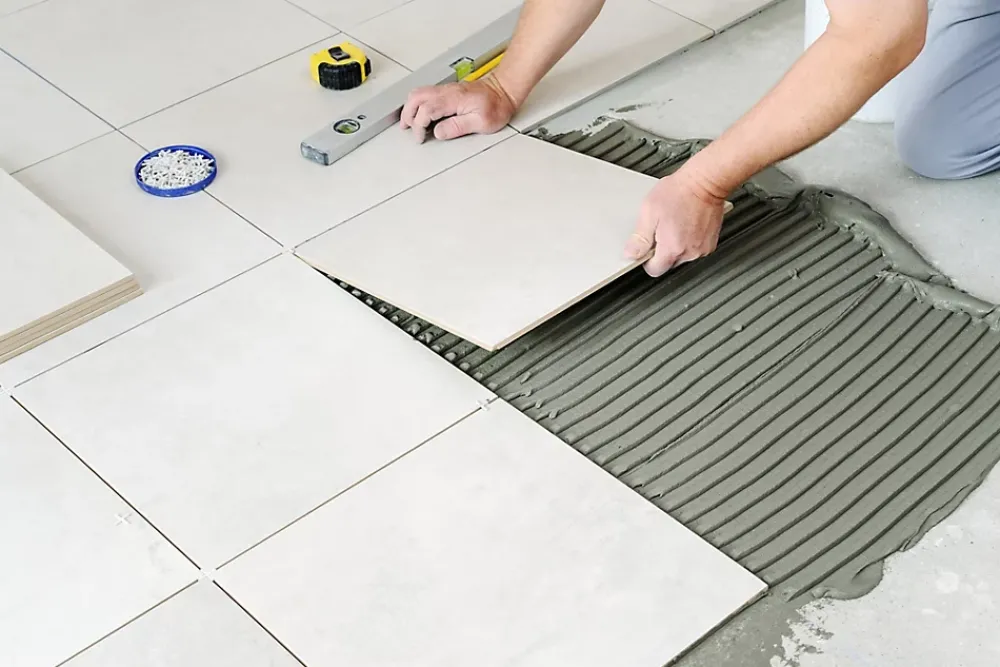 Volden Colle carrelage sol intérieur/extérieur et mur intérieur blanc C2 25kg
