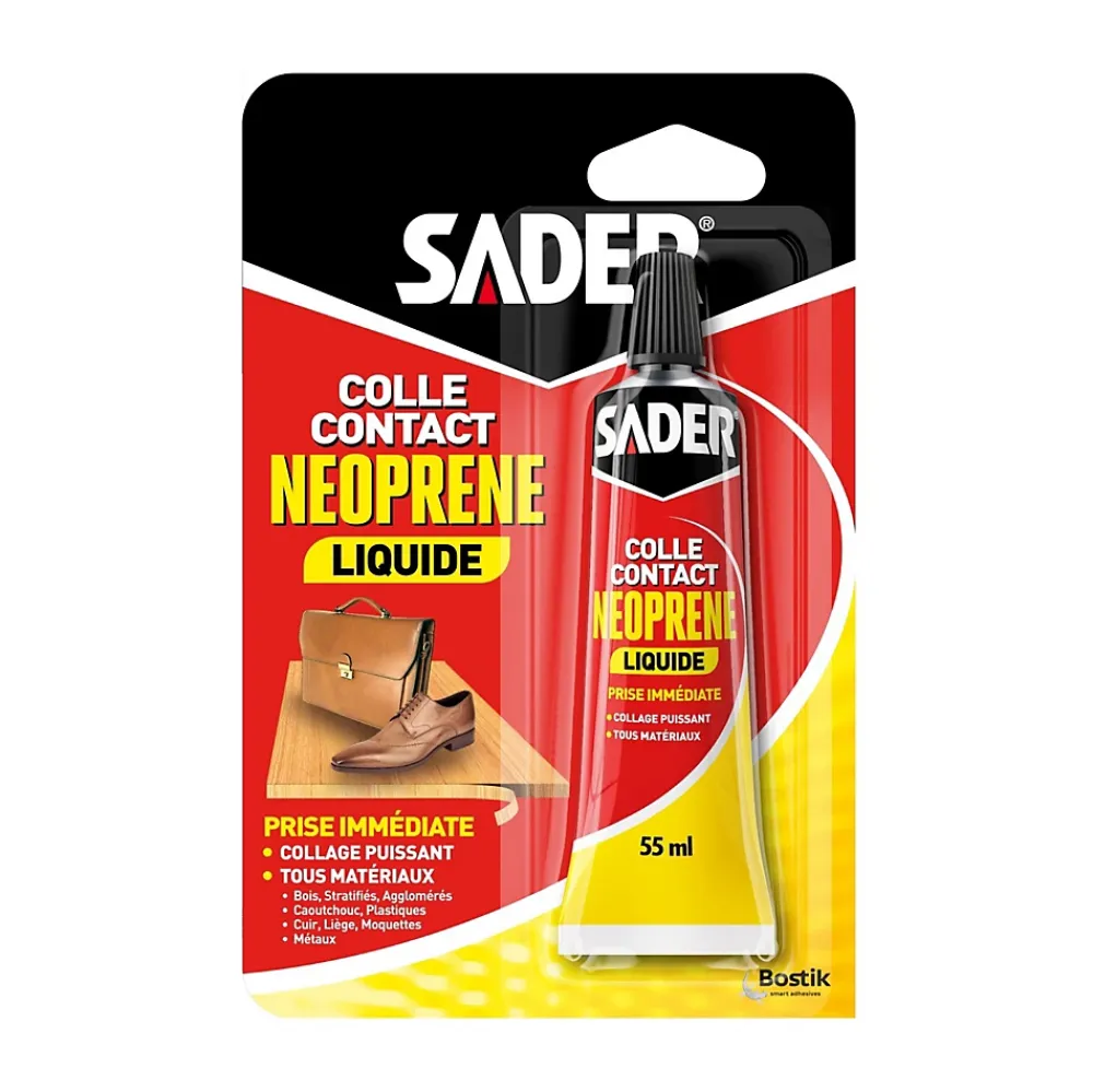 Sader Colle-Colle contact néoprène liquide tous matériaux tube de 55 ml