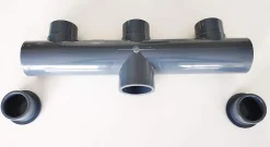 Fitt Collecteur Piscine PVC 50mm PN16 3 entrées 1 sortie Femelle Male 5cm