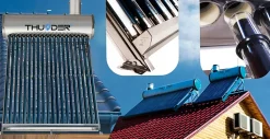 Thunder Panneau Solaire À Composer-Collecteur solaire non pressurisé avec réservoir 200L 1 pièce.