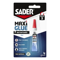 Sader Colle cyanoacrylate Maxiglue, gel 3g