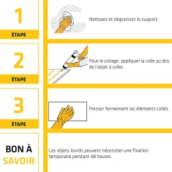 Sika Colle d'agencement rapide bond 240 410gr blanc