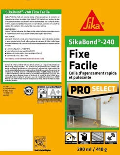 Sika Colle d'agencement rapide bond 240 410gr blanc