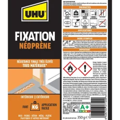 UHU Colle-Colle de fixation néoprène beige cartouche 350g