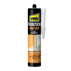 UHU Colle-Colle de fixation néoprène beige cartouche 350g