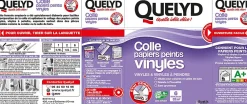 Quelyd Colle en poudre - adaptée pour tout papiers peints vinyles - surface de couverture 32 m² - 30601637