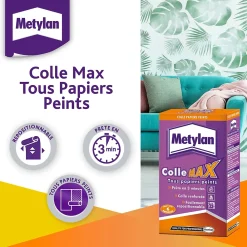 Metylan Colle en poudre - adaptée pour tout papiers peints - surface de couverture 35 m² - 1692620