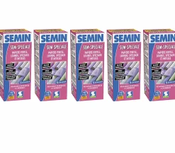 Semin Colle en Poudre pour Papiers Peints Sem-Spéciale , Vinyls, Lourds, Spéciaux et Intissés, Intérieur, Boite 200 g (lot de 5)