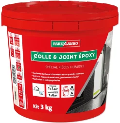 Parexlanko Colle|Colle Carrelage-Colle et joint époxy beige spécial pièces humides 3 kg