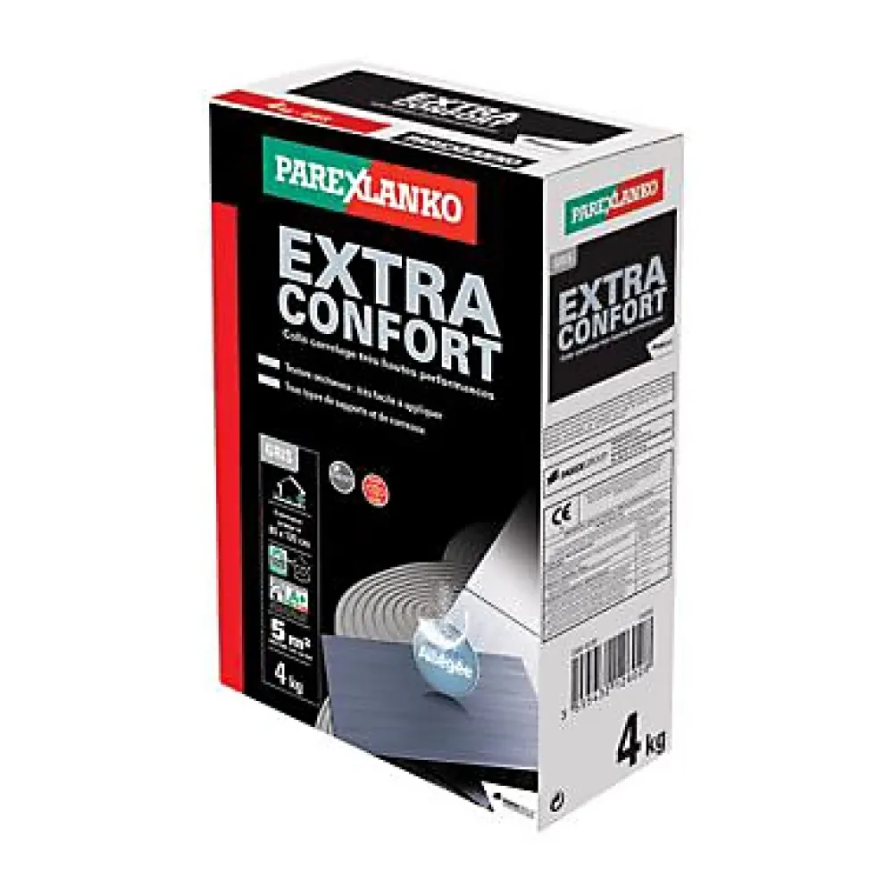 Parexlanko Colle Carrelage-Colle extra confort 4 kg mur et sol