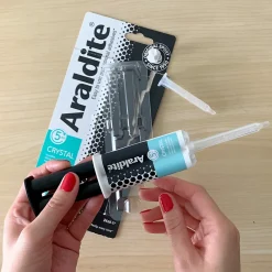 Araldite Colle haute performance epoxy à prise rapide Crystal 24 ml