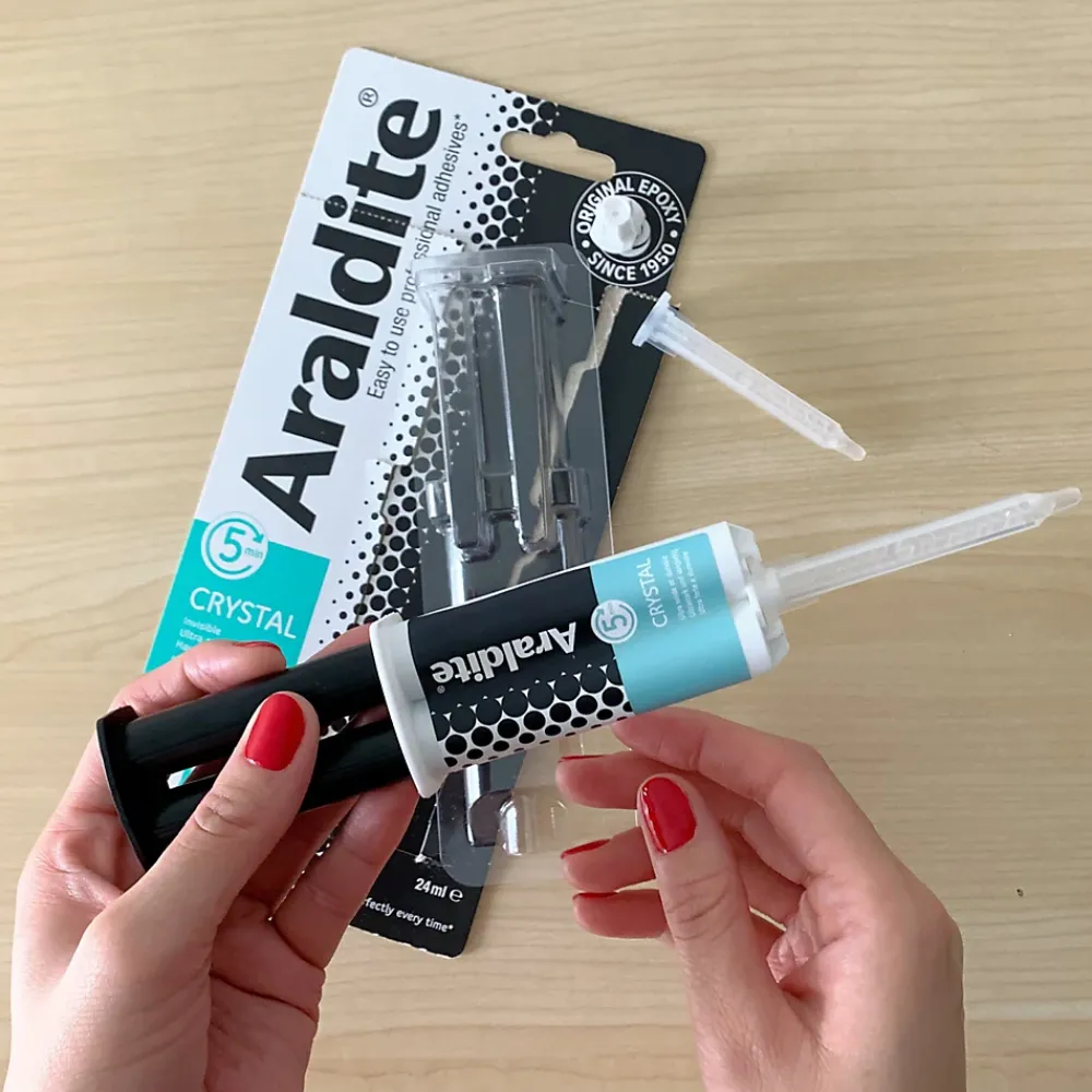 Araldite Colle haute performance epoxy à prise rapide Crystal 24 ml