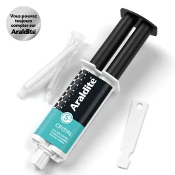 Araldite Colle haute performance epoxy à prise rapide Crystal 24 ml