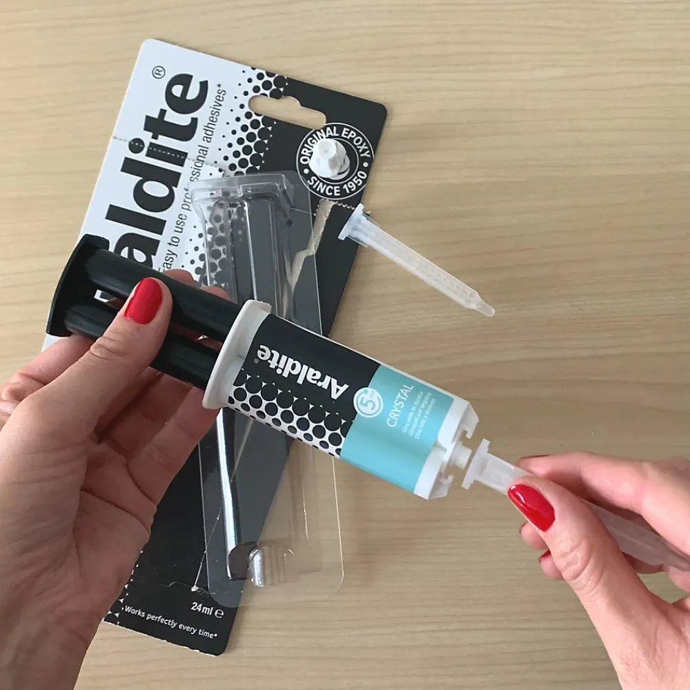 Araldite Colle haute performance epoxy à prise rapide Crystal 24 ml